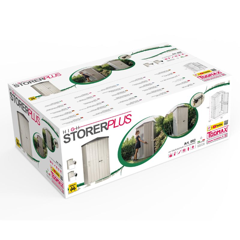 Toomax High Storer Plus Garden Tool Shed - GroPlus