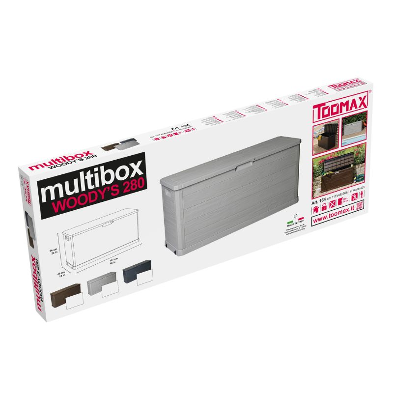 Toomax multibox Woody's 280 packaging on a white background