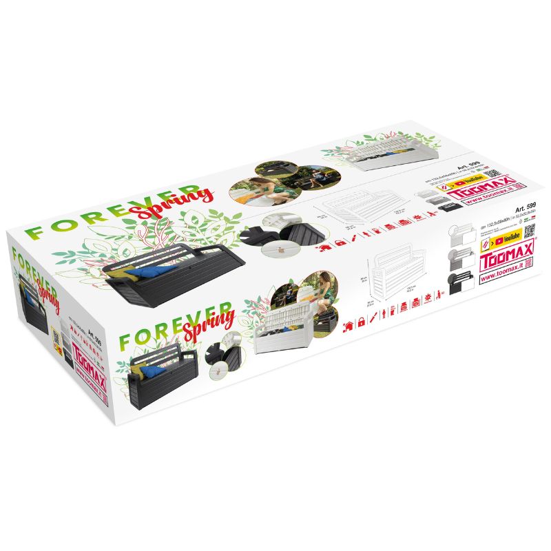 Toomax product packaging with 'Forever Spring' branding on a white background