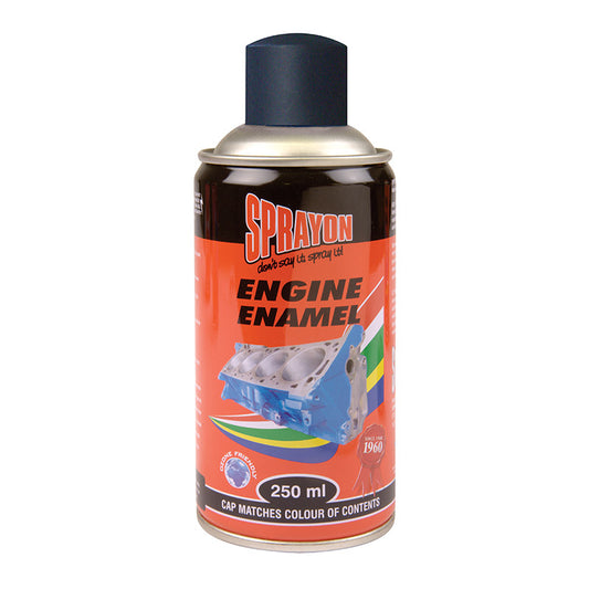 Sprayon Engine Enamel spray can on a white background