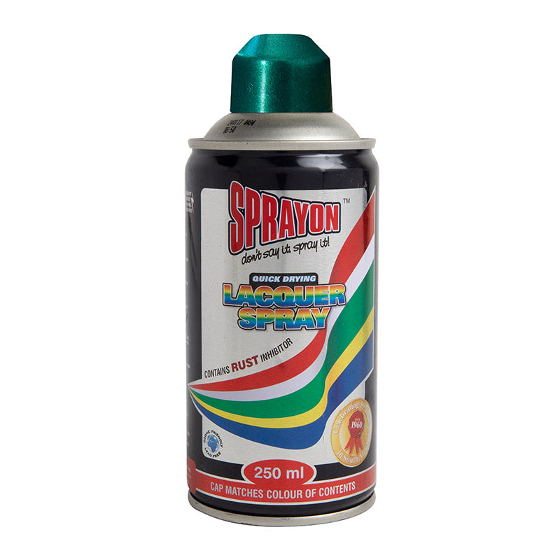 Sprayon lacquer spray can on a white background