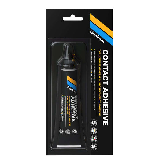 Genkem contact adhesive packaging on a white background