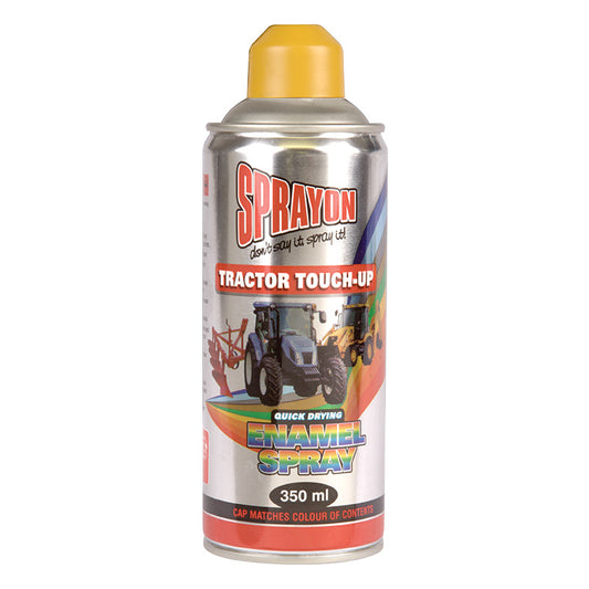 Sprayon tractor touch-up spray can on a white background
