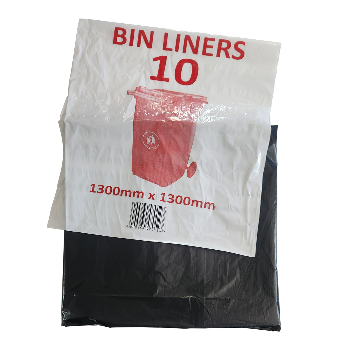 BIN LINER BLACK 25MIC WHEELIE BIN 10 PER PACK