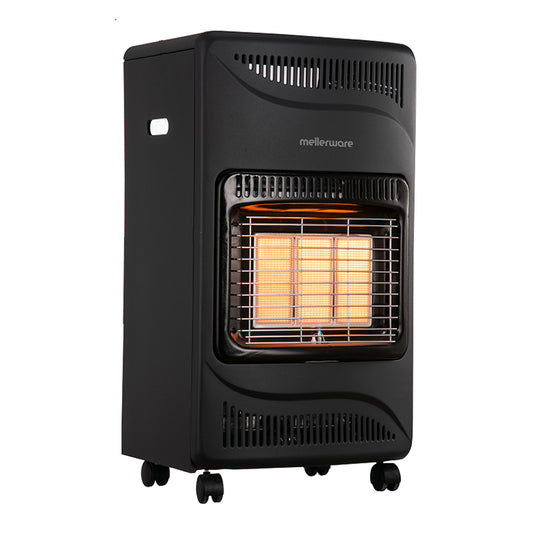 MELLERWARE GAS STEEL HEATER 3 SETTINGS BLACK 4.2KW