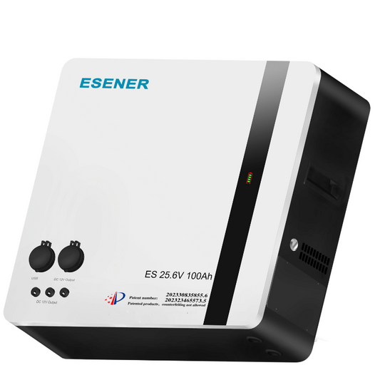 Esener 2.56kWh Multifunctional Lithium Battery 25.6V | high cycle life and service life | perfect for outdoor power solutions in South Africa