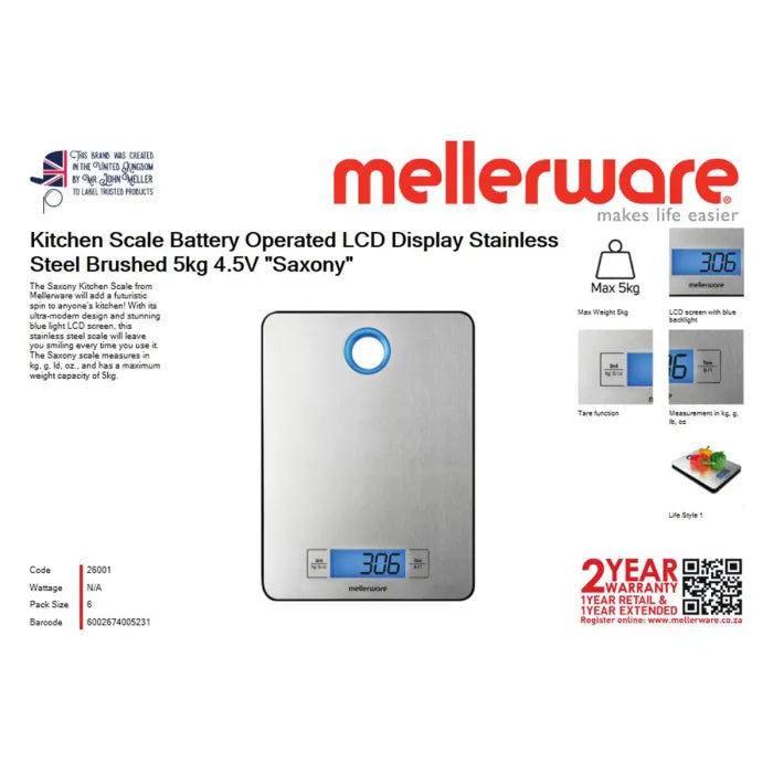 MELLERWARE SCALE KITCHEN