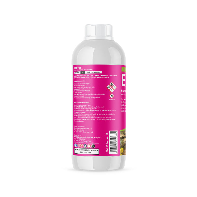 Makhro Expyrt 480 EC | Advanced emulsifiable concentrate herbicide | Essential for effective weed control in South Africa