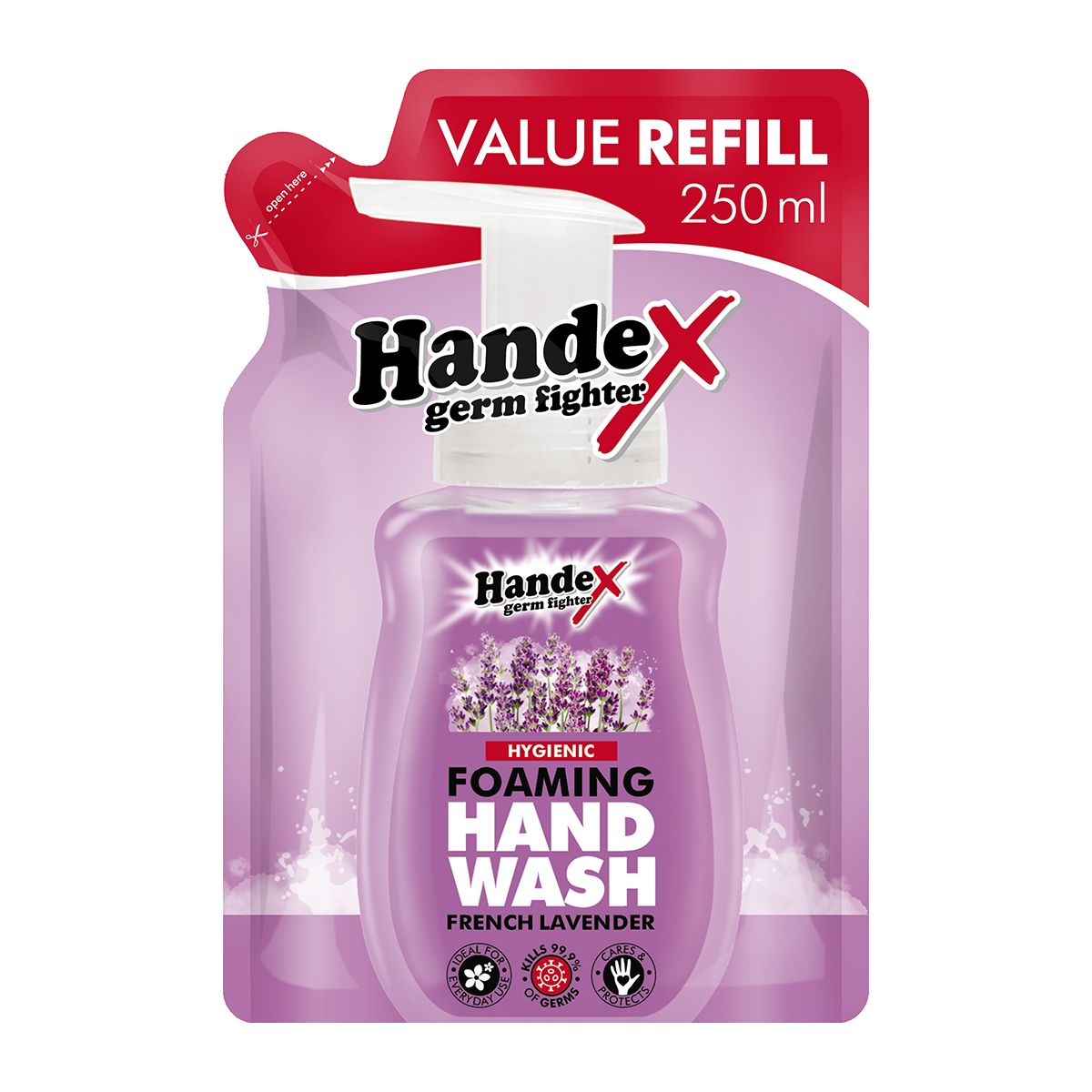 Handex Hygienic Foaming Hand Wash Refill French Lavender 250ml