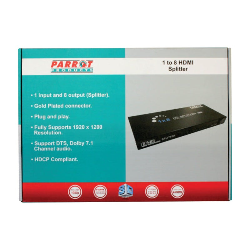 Parrot 8-Port HDMI Splitter