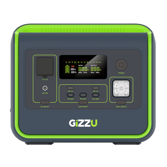 Gizzu HERO CORE 512Wh/800W Fast Charge LiFePO4 UPS Portable Power Station