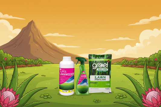 Herbicide + Lawn | Super Lawnweeder + Lawn Care Super RTU + Groei Power Lawn | Lion's Head