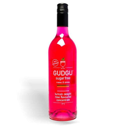 Gudgu Sugar Free Turkish Delight Rose Flavoured Concentrate 750ml