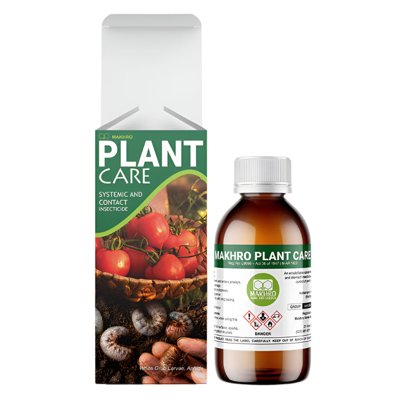 Makhro Plant Care packaging and bottle on a white background