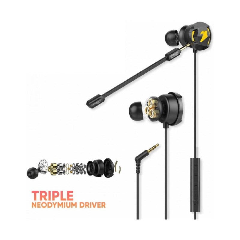 Armaggeddon WASP-7 Pro 3D Gaming Earphones with Detachable Mic