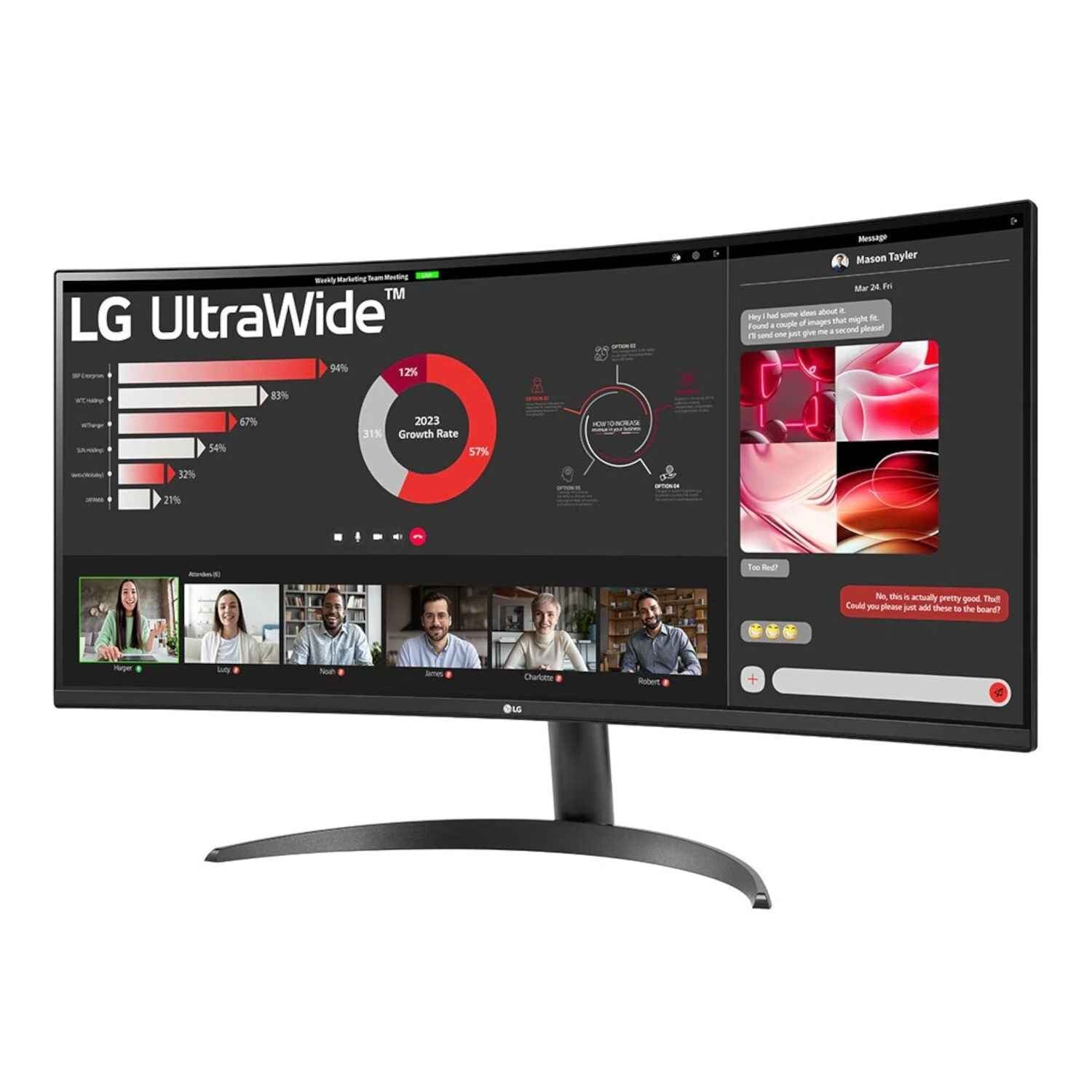 LG UltraWide 34" QHD VA Curved Monitor 100Hz