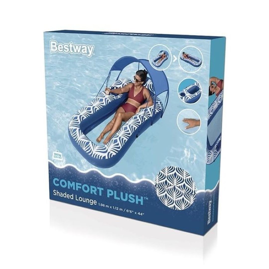 Bestway Comfort Plush Shaded Lounger