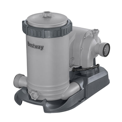 Gray pool pump with 'Bestway' branding on a white background