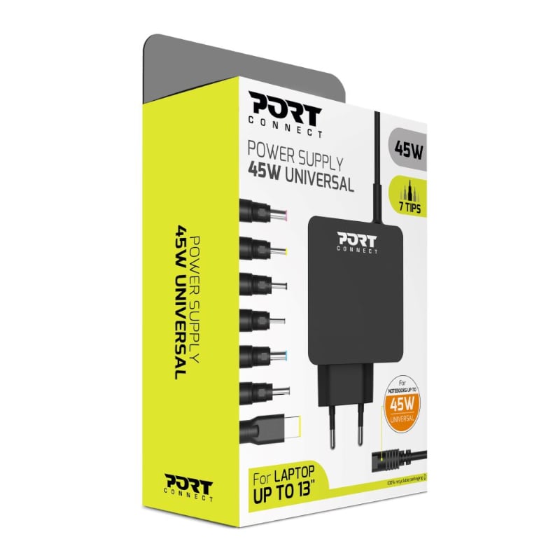 Port Connect 45W Universal Notebook Adapter - GroPlus