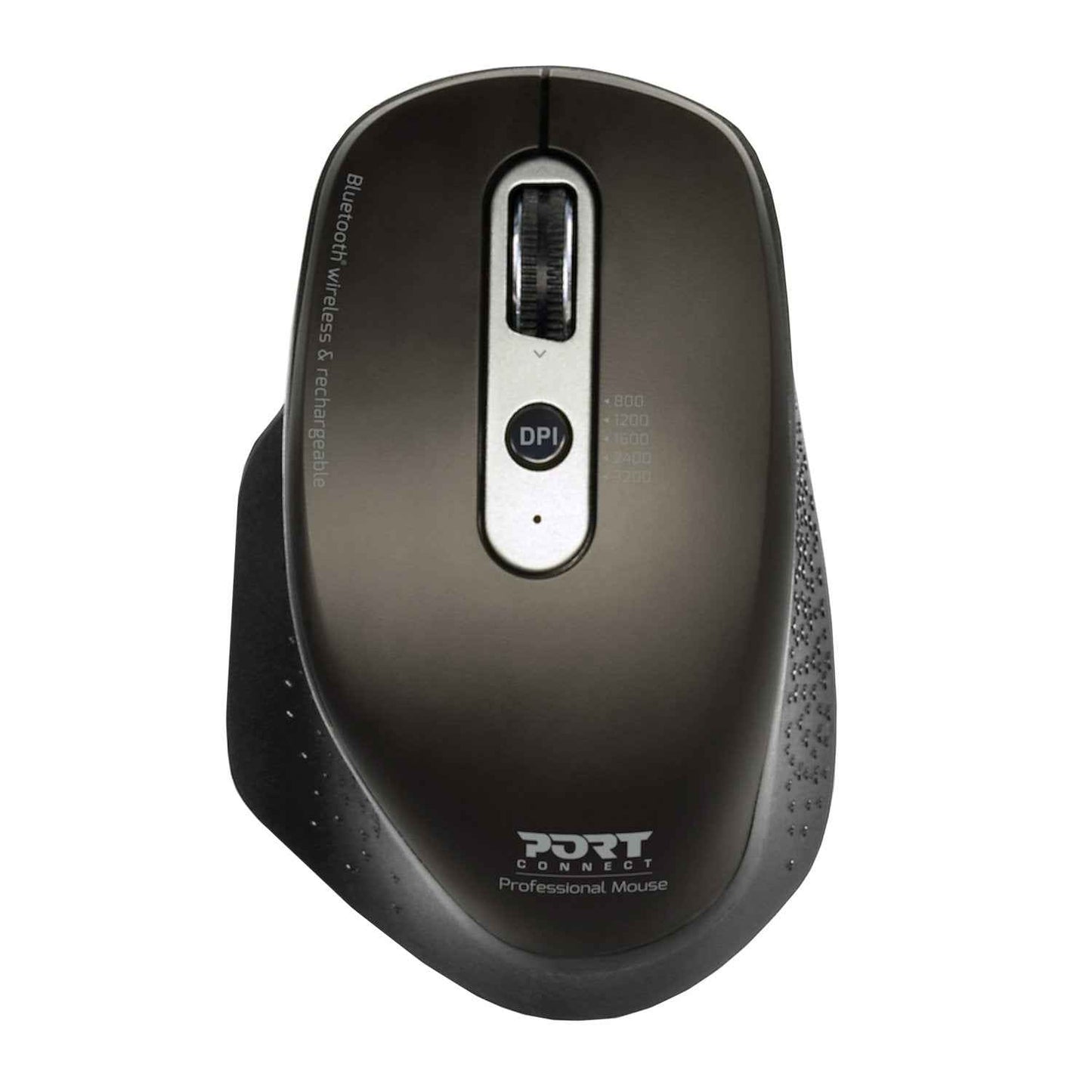Port Connect Bluetooth Wireless and Rechargeable Executive Mouse Black