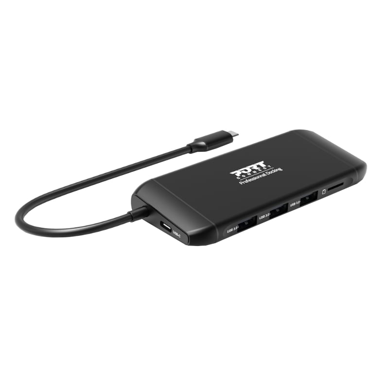 Port Connect Type-C and USB Dual Video Docking Station