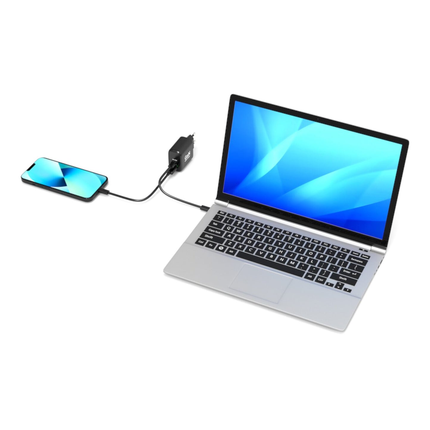 Port Connect 65W GaN Type-C and USB-A Fast Charger - GroPlus