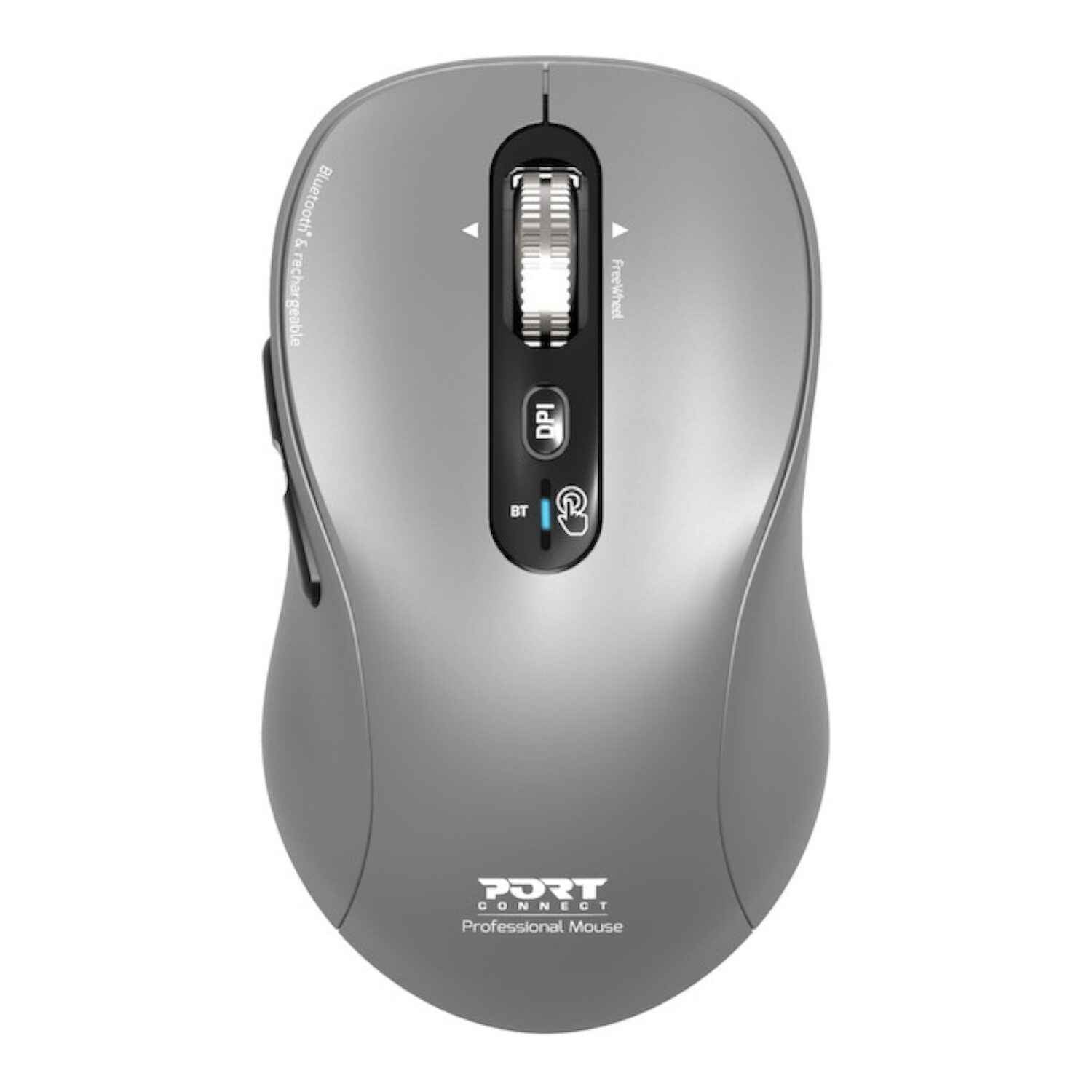 Port Connect Wireless Bluetooth Expert and Mac Mouse Grey