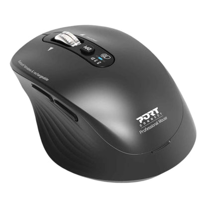 Port Connect Business 2.4GHz Rechargeable Bluetooth Wireless Mouse Black