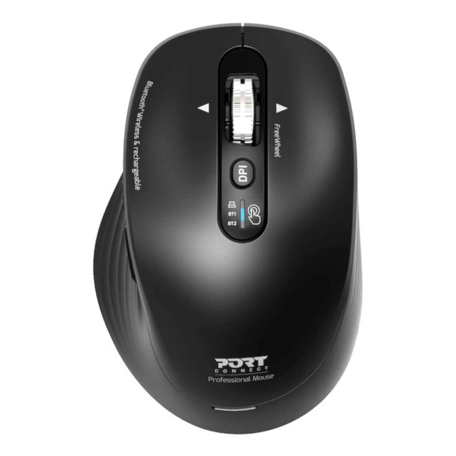 Port Connect Business 2.4GHz Rechargeable Bluetooth Wireless Mouse Black