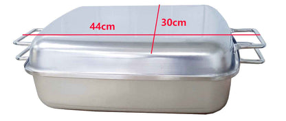 Afritrail Stainless Steel Double Roaster Large