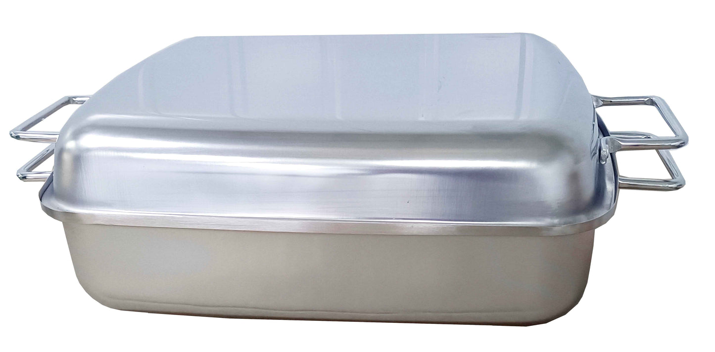 Afritrail Stainless Steel Double Roaster Large