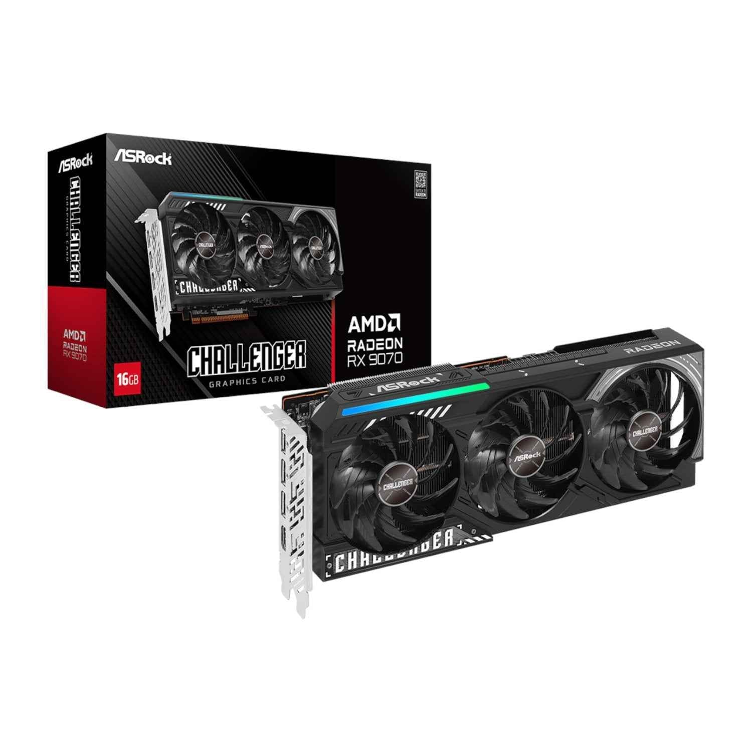 ASRock AMD Radeon RX 9070 Challenger 16GB Graphics Card