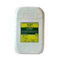 White 20L container with a green label labeled 'AGRI BOOST' on a white background