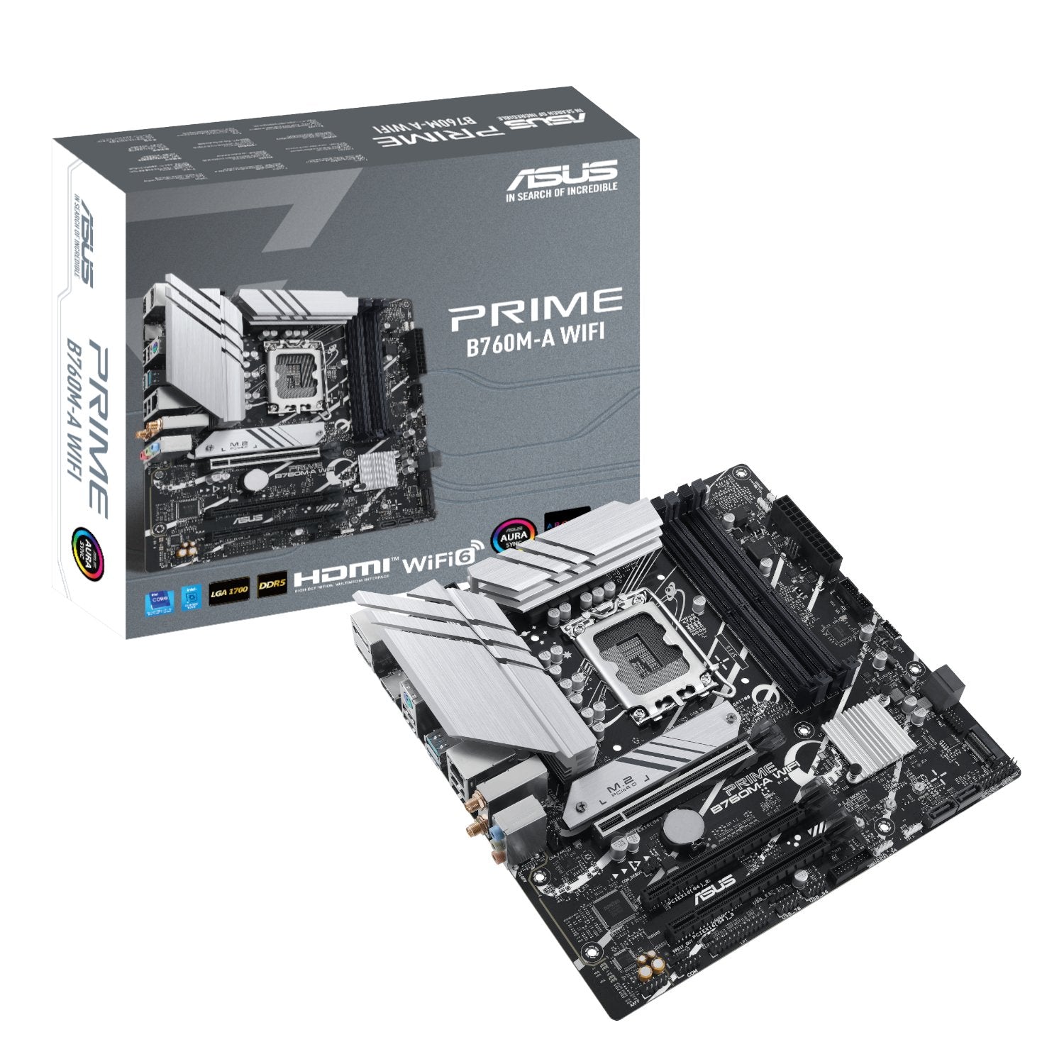 Asus PRIME B760M-A WIFI Intel LGA1700 M-ATX Motherboard - GroPlus