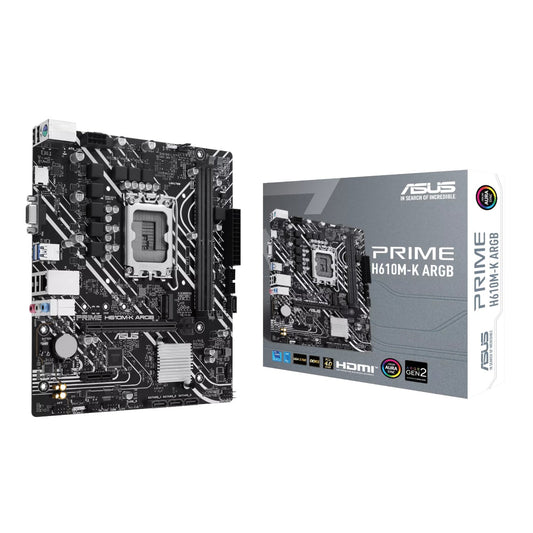 Asus PRIME H610M-K ARGB Intel LGA1700 M-ATX Motherboard - GroPlus