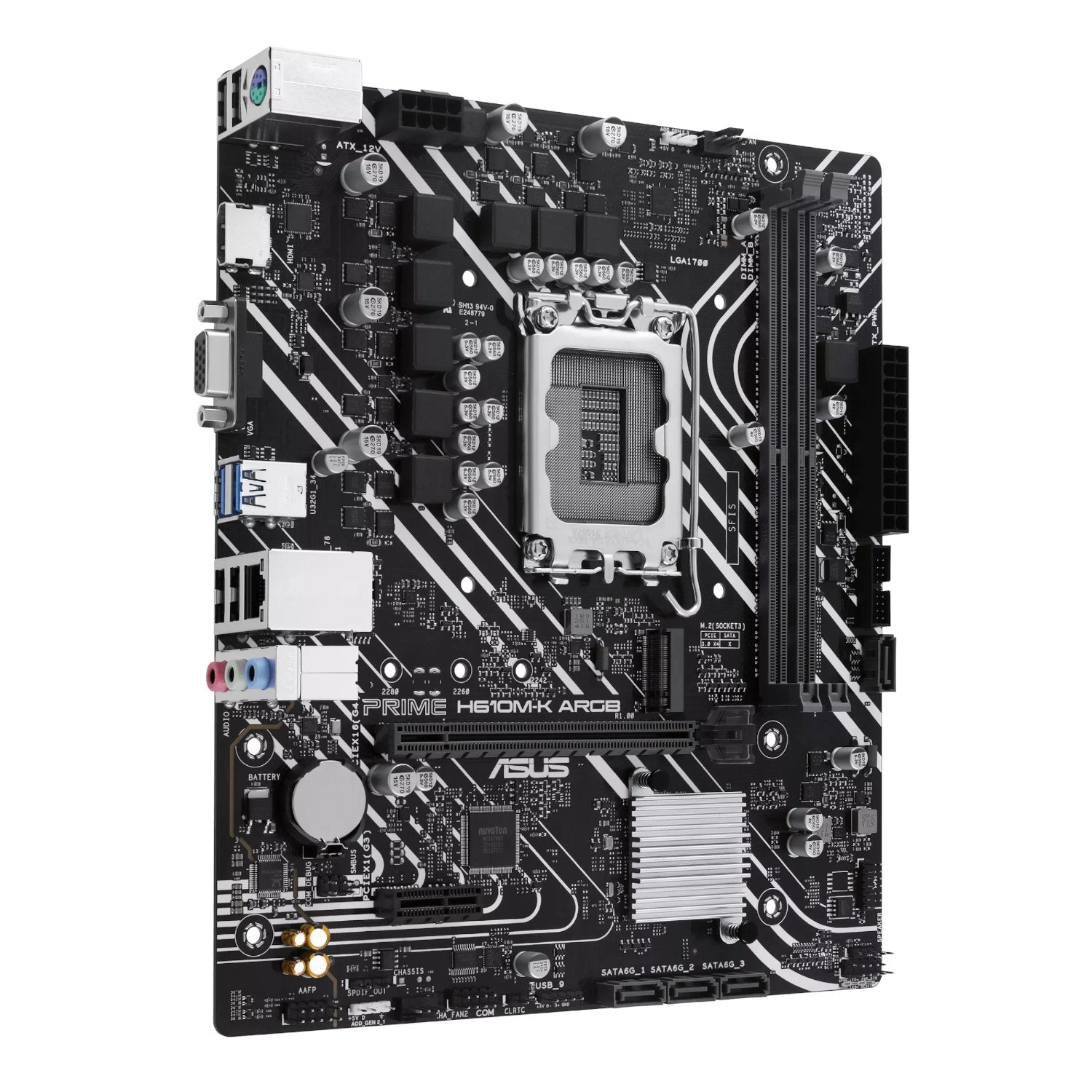 Asus PRIME H610M-K ARGB Intel LGA1700 M-ATX Motherboard - GroPlus