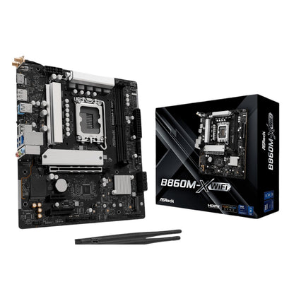 ASRock B860M-X Micro ATX DDR5 Motherboard (PCIe 5 and Wi-Fi 6E) - GroPlus