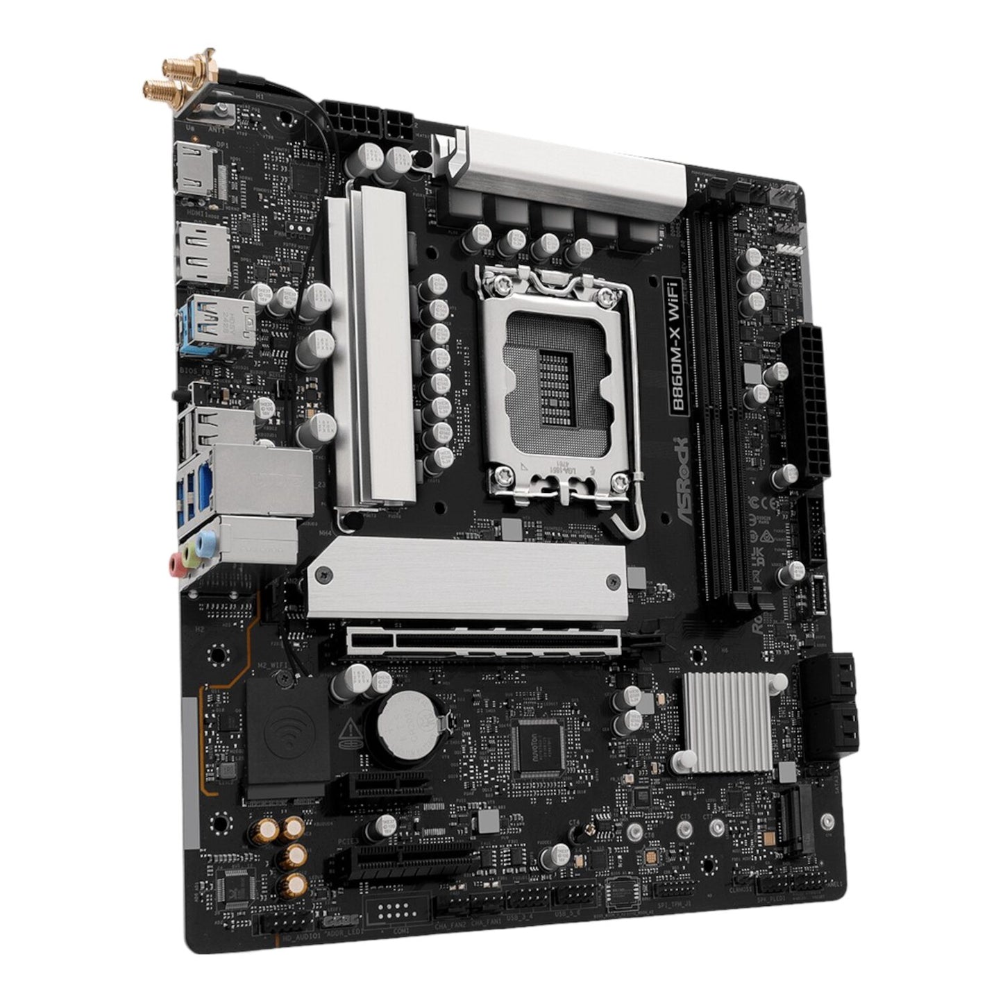 ASRock B860M-X Micro ATX DDR5 Motherboard (PCIe 5 and Wi-Fi 6E) - GroPlus