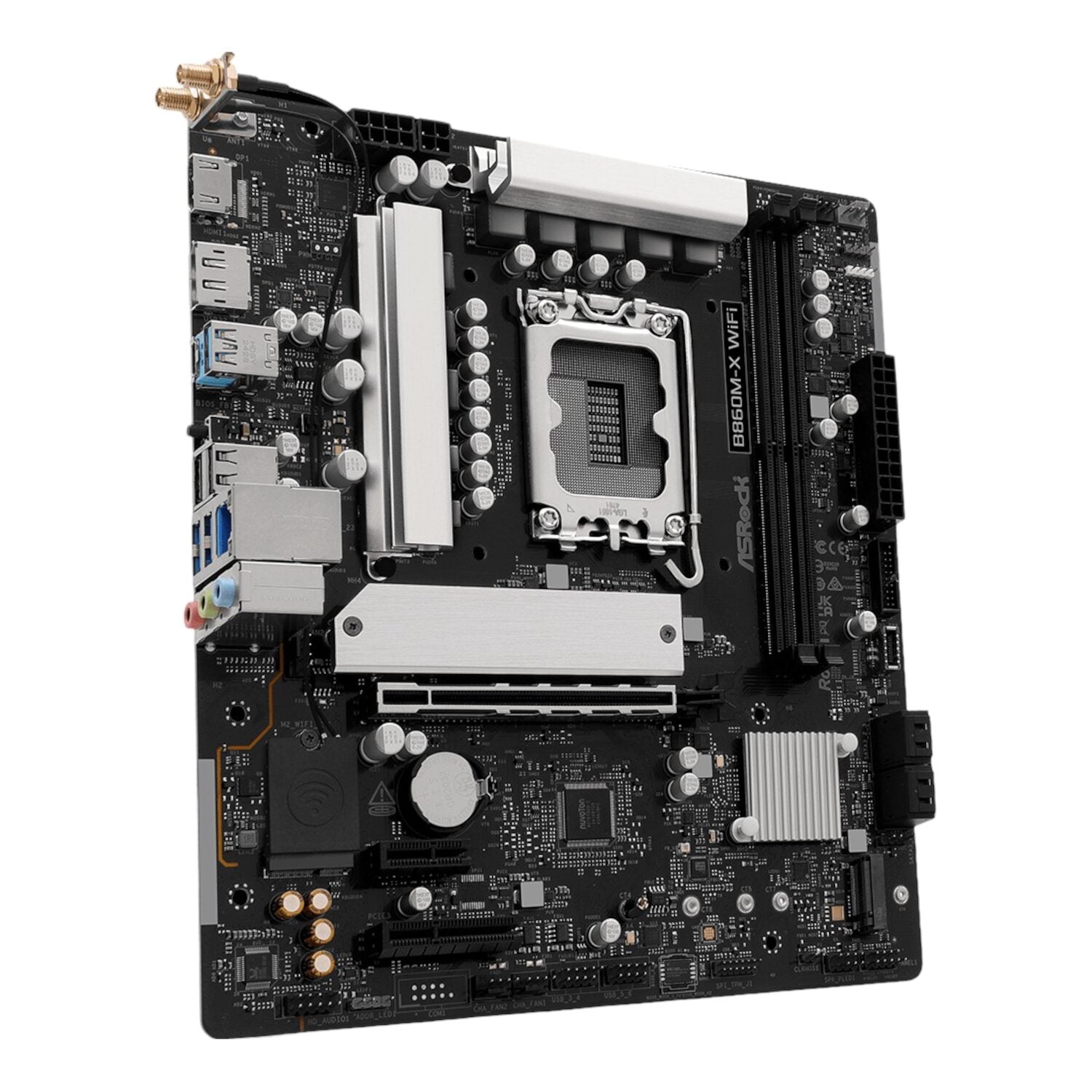 ASRock B860M-X Micro ATX DDR5 Motherboard (PCIe 5 and Wi-Fi 6E) - GroPlus