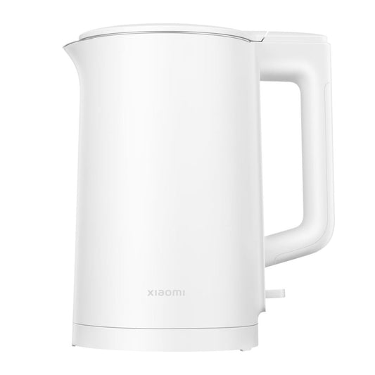 White electric kettle with Xiaomi branding on a white background
