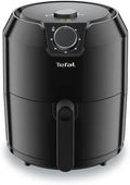 Black Tefal air fryer on a white background