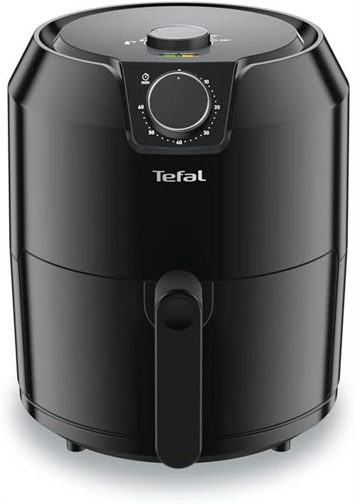 Black Tefal air fryer on a white background