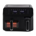 Black Hisense air fryer on a white background