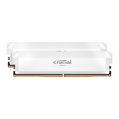 Crucial Pro DDR5-6400 64GB Overclocking Memory Kit - White