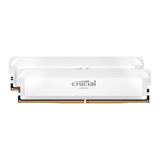Crucial Pro DDR5-6400 64GB Overclocking Memory Kit - White