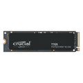 A Crucial T705 Gen5 M.2 NVMe SSD with black label and orange accents.