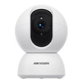 A white Hikvision Network PT Security Camera with a 4mm lens, designed for surveillance in various settings.