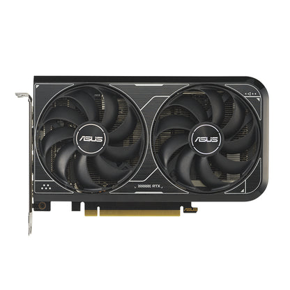 Asus graphics card with dual fans on a white background