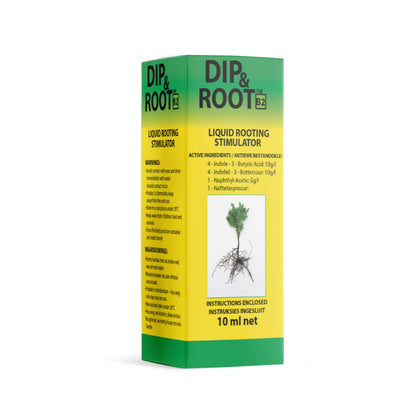 Dip & Root liquid rooting stimulator packaging on a white background