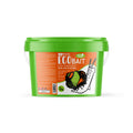 Green container of EcoBait snail and slug bait on a white background